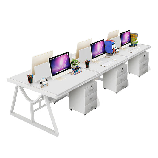 Minimalist Face-to-Face Office Desk with Mobile Storage Cabinet Zimasya