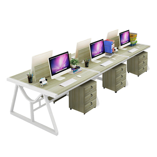 Minimalist Face-to-Face Office Desk with Mobile Storage Cabinet Zimasya
