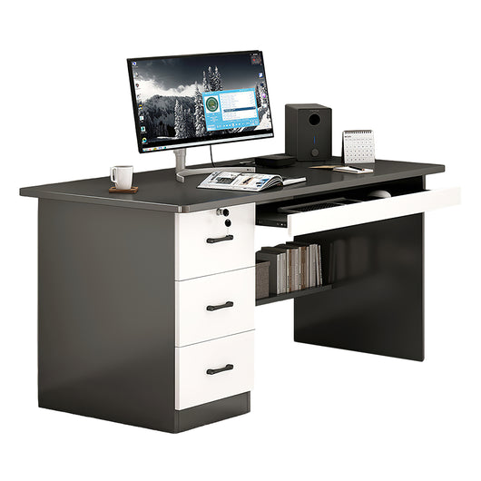 Minimalist Computer Desk with Storage Drawers for Home and Office Zimasya