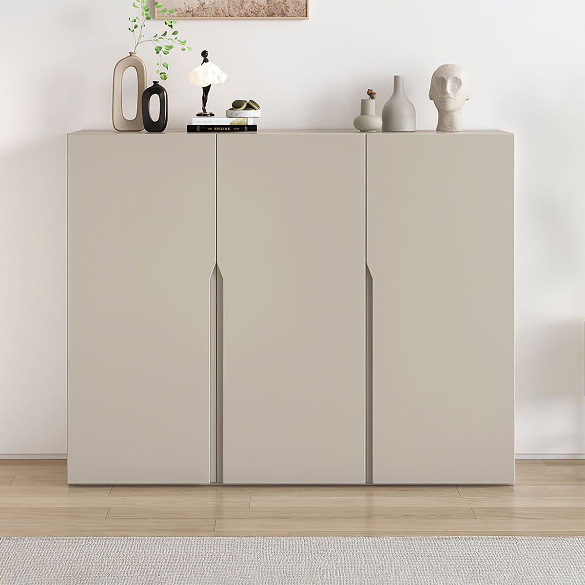 Shoe Storage Cabinet with Solid Wood & CARB-Compliant for Bedroom