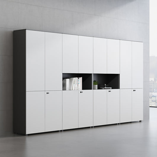 Minimalist Wooden Office Storage Cabinet with Combination Lock Zimasya