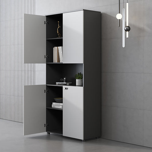 Minimalist Wooden Office Storage Cabinet with Combination Lock Zimasya