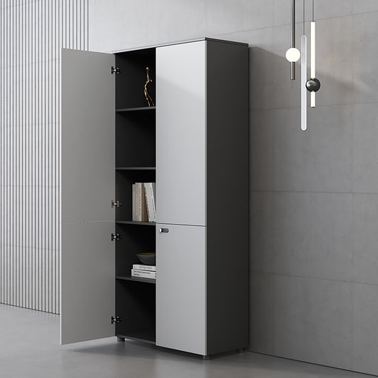 Minimalist Wooden Office Storage Cabinet with Combination Lock Zimasya
