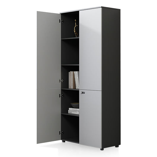 Minimalist Wooden Office Storage Cabinet with Combination Lock Zimasya