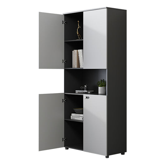 Minimalist Wooden Office Storage Cabinet with Combination Lock Zimasya