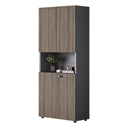 Minimalist Wooden Office Storage Cabinet with Combination Lock Zimasya