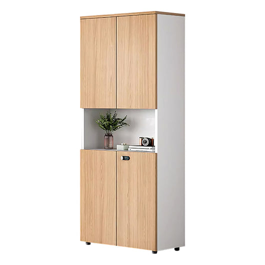 Minimalist Wooden Office Storage Cabinet with Combination Lock Zimasya