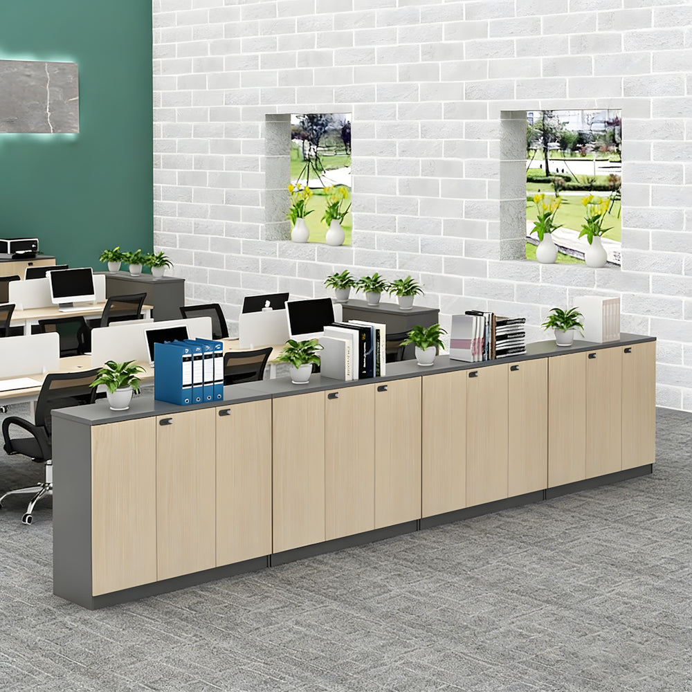 Modern Floor-Standing Storage Cabinet with Combination Lock for Documents