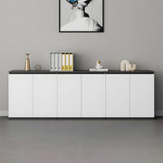 Minimalist Storage Cabinet with Handle-Free Design for Office or Conference Room