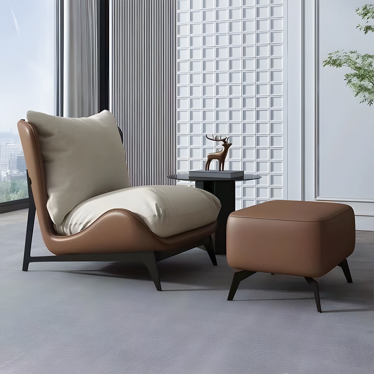 Modern Accent Chair with Velvet, Breathable Mesh & Reclining for Living Room