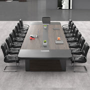 Modern Rectangular Conference Table with Under-Desk Storage for Office Zimasya