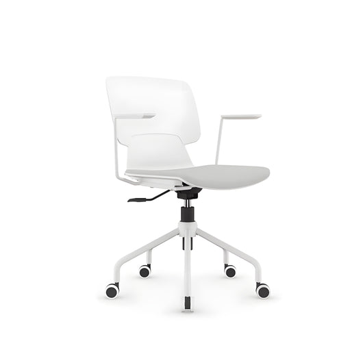 Modern White Boat-Shaped Conference Table for Business Negotiation & Reception Area Ziamsya