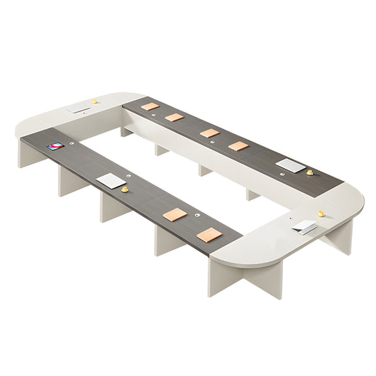 Creative U-Shaped Modular Conference Table with Cable Management for Meeting & Training Zimasya