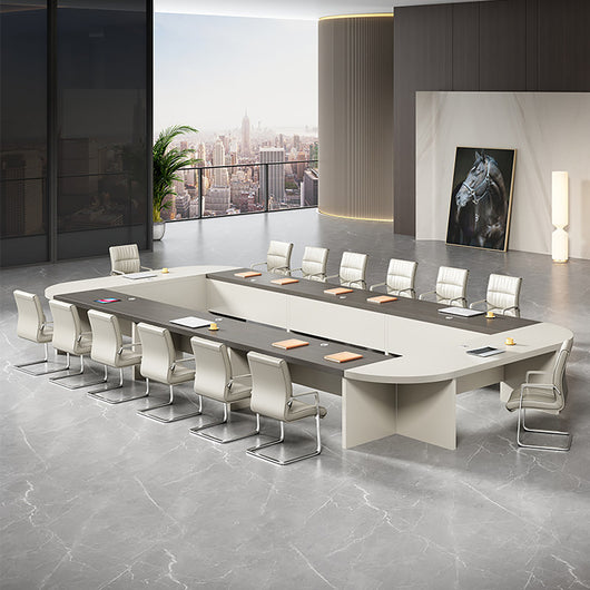 Creative U-Shaped Modular Conference Table with Cable Management for Meeting & Training Zimasya