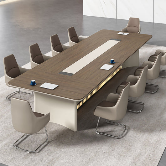 Luxury Rectangular Conference Table for Office Meeting & Business Hosting Zimasya