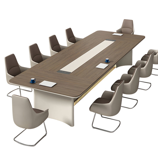 Luxury Rectangular Conference Table for Office Meeting & Business Hosting Zimasya