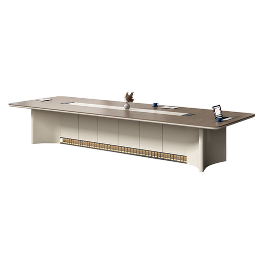 Luxury Rectangular Conference Table for Office Meeting & Business Hosting Zimasya