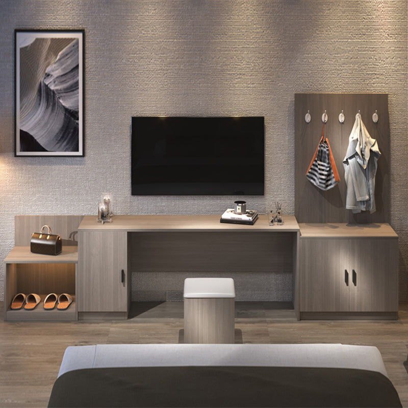 Minimalist Hotel Room Furniture Set with Storage Cabinet