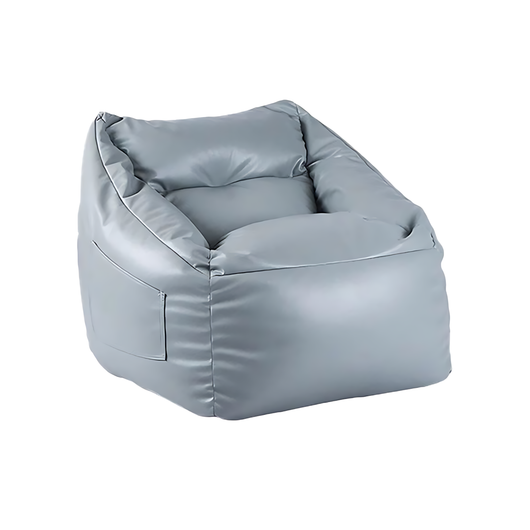 Modern PU Leather Accent Chair with Side Pocket and Zipper Design Zimasya