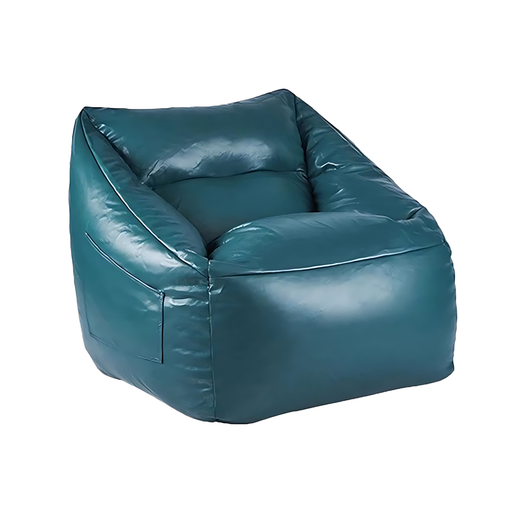 Modern PU Leather Accent Chair with Side Pocket and Zipper Design Zimasya