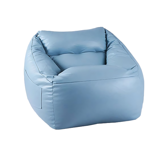Modern PU Leather Accent Chair with Side Pocket and Zipper Design Zimasya