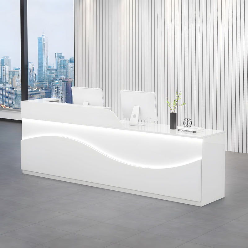 Minimalist Office Reception Desk with Storage Drawers for Reception Area