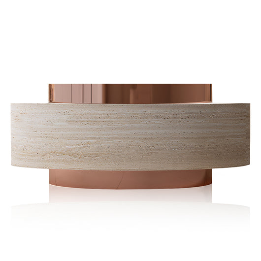 Modern Luxe Curved Reception Desk with Keyboard Tray & Drawers Zimasya