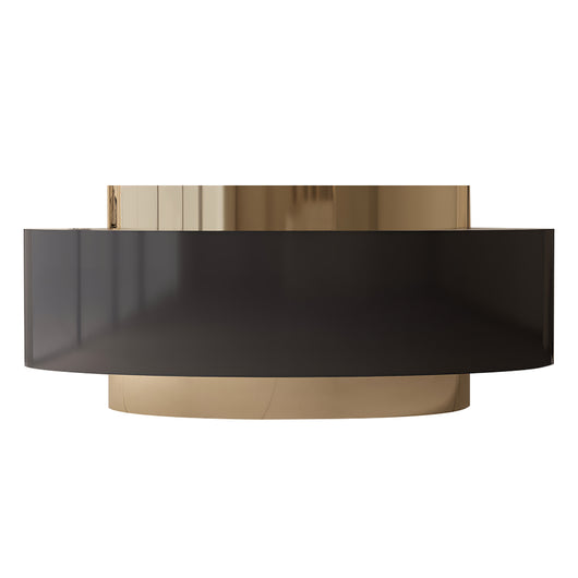 Modern Luxe Curved Reception Desk with Keyboard Tray & Drawers Zimasya