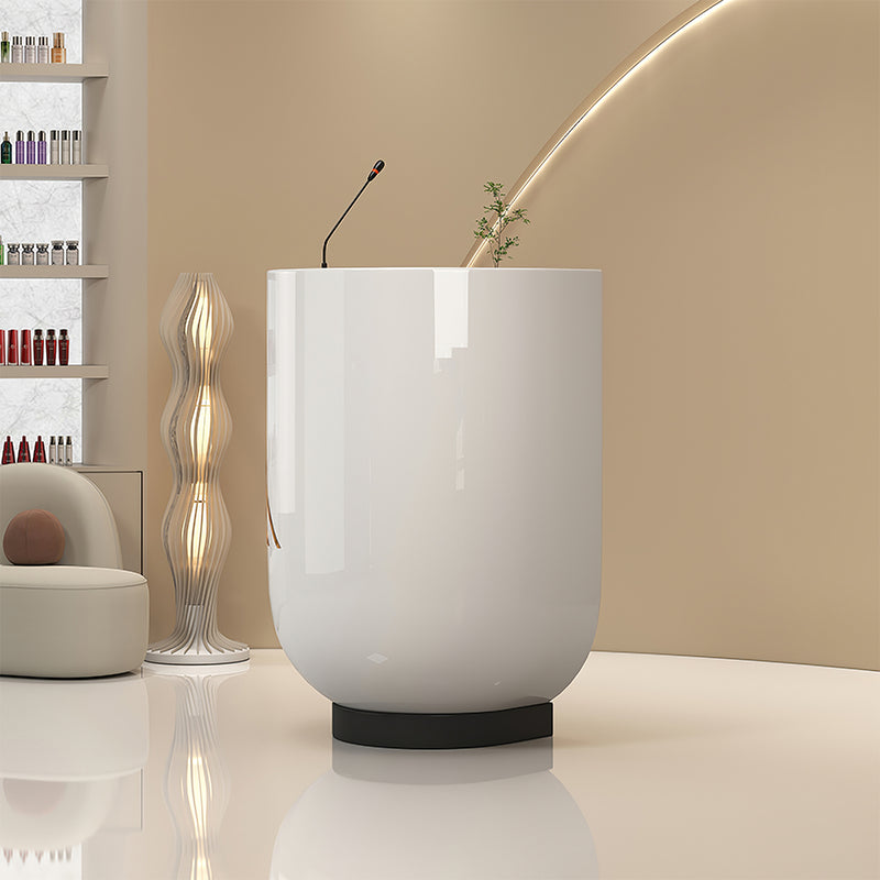 Minimalist Small Welcome Counter Front Desk with Storage Drawer Zimasya
