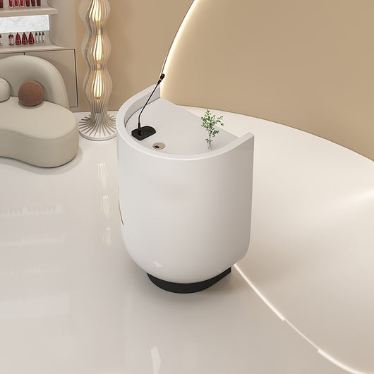 Minimalist Small Welcome Counter Front Desk with Storage Drawer Zimasya
