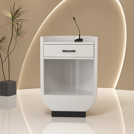 Minimalist Small Welcome Counter Front Desk with Storage Drawer Zimasya