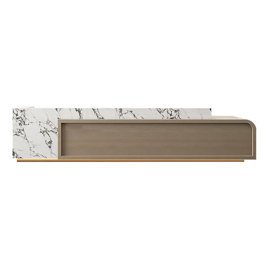 Luxury Office Reception Desk with Storage Cabinet for Lobby Zimasya