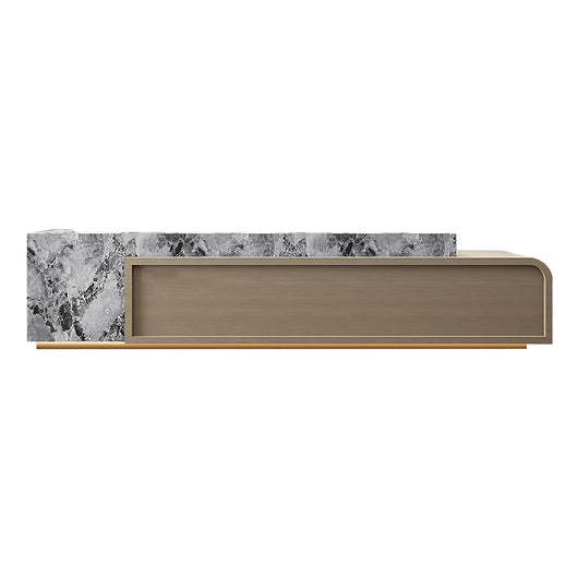 Luxury Office Reception Desk with Storage Cabinet for Lobby Zimasya