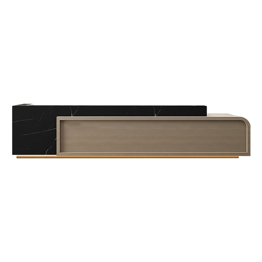 Luxury Office Reception Desk with Storage Cabinet for Lobby Zimasya