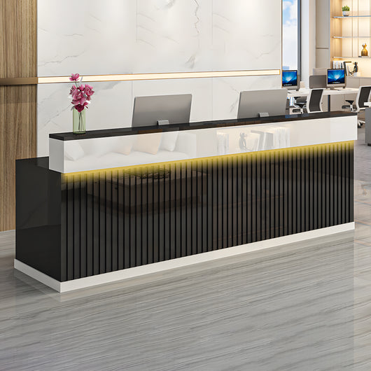 Office Reception Desk - Elevated Panel for Enhanced Privacy – Zimasya ...