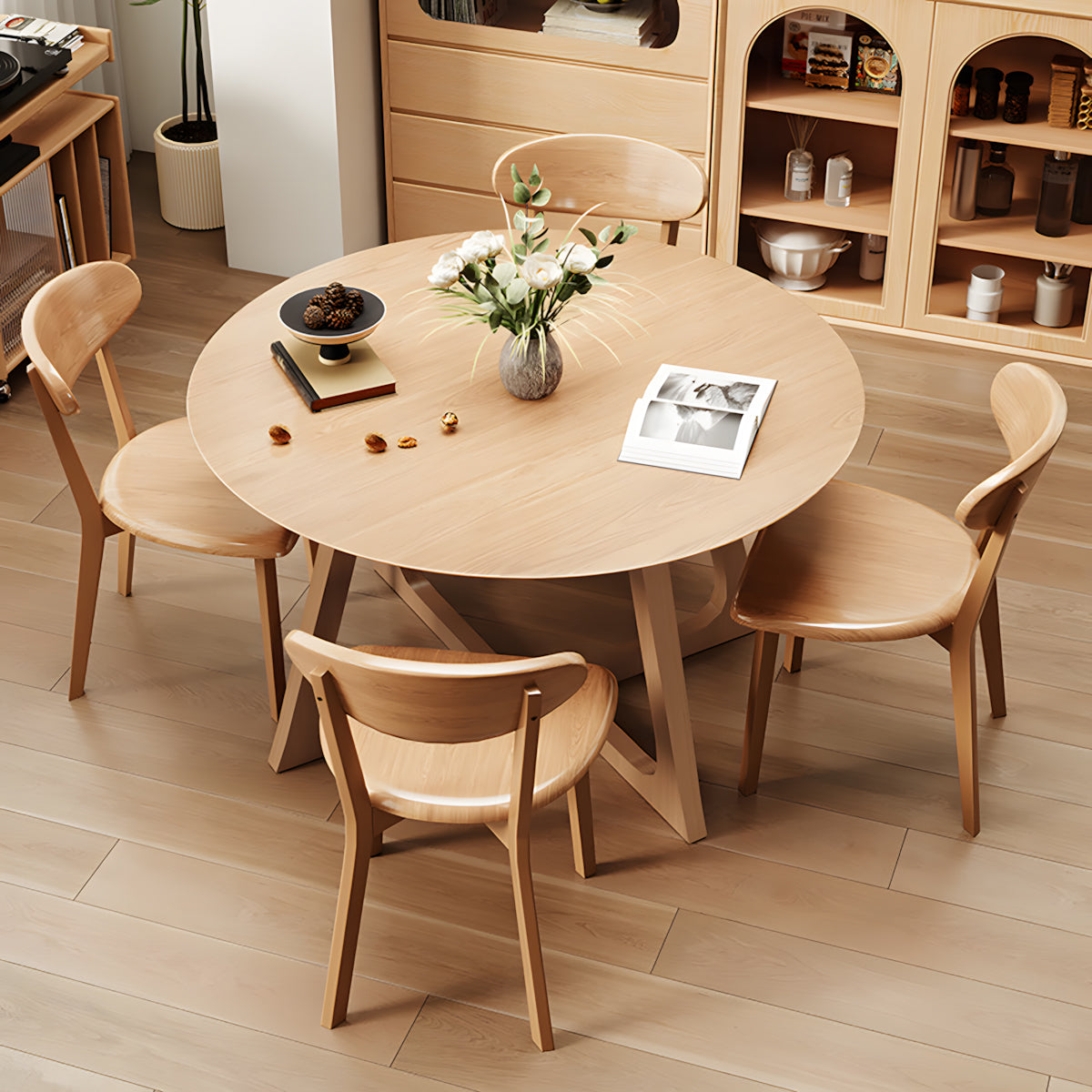 Vintage Round Table and Chair Set for Reception and Lounge Areas