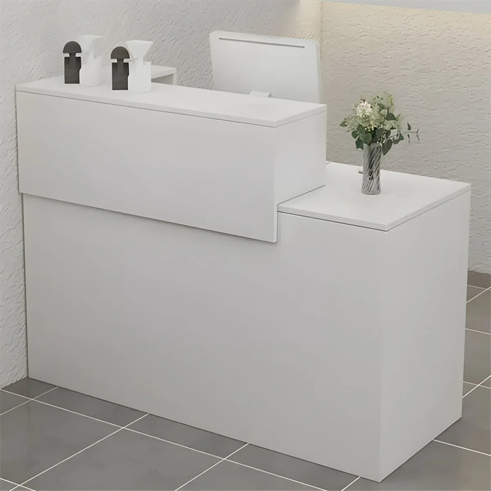 Minimalist Store Small Checkout Counter with Storage Cabinet（Stock Items）