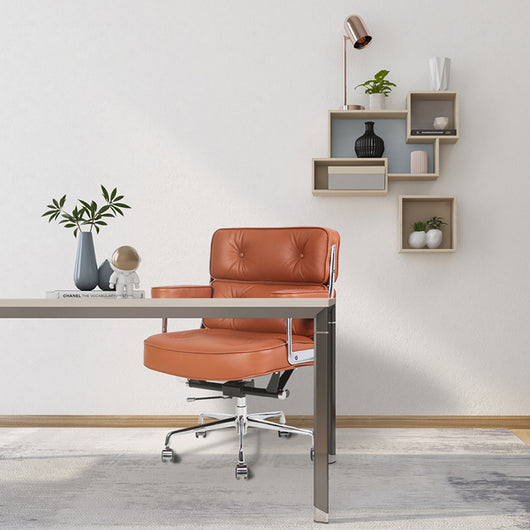 Executive Leather Office Chair with Adjustable Height & 360° Swivel Zimasya