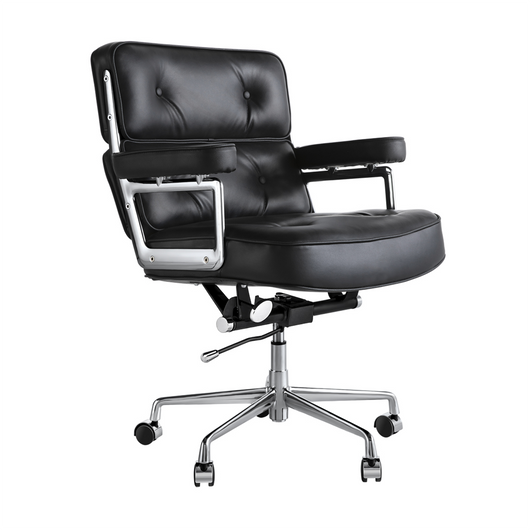 Executive Leather Office Chair with Adjustable Height & 360° Swivel Zimasya