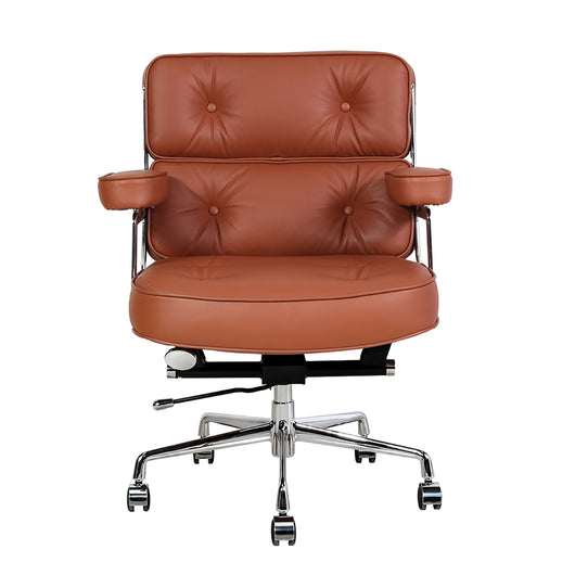 Executive Leather Office Chair with Adjustable Height & 360° Swivel Zimasya
