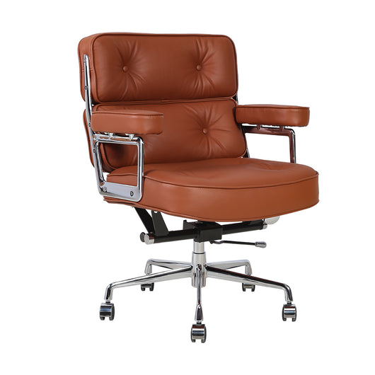 Executive Leather Office Chair with Adjustable Height & 360° Swivel Zimasya