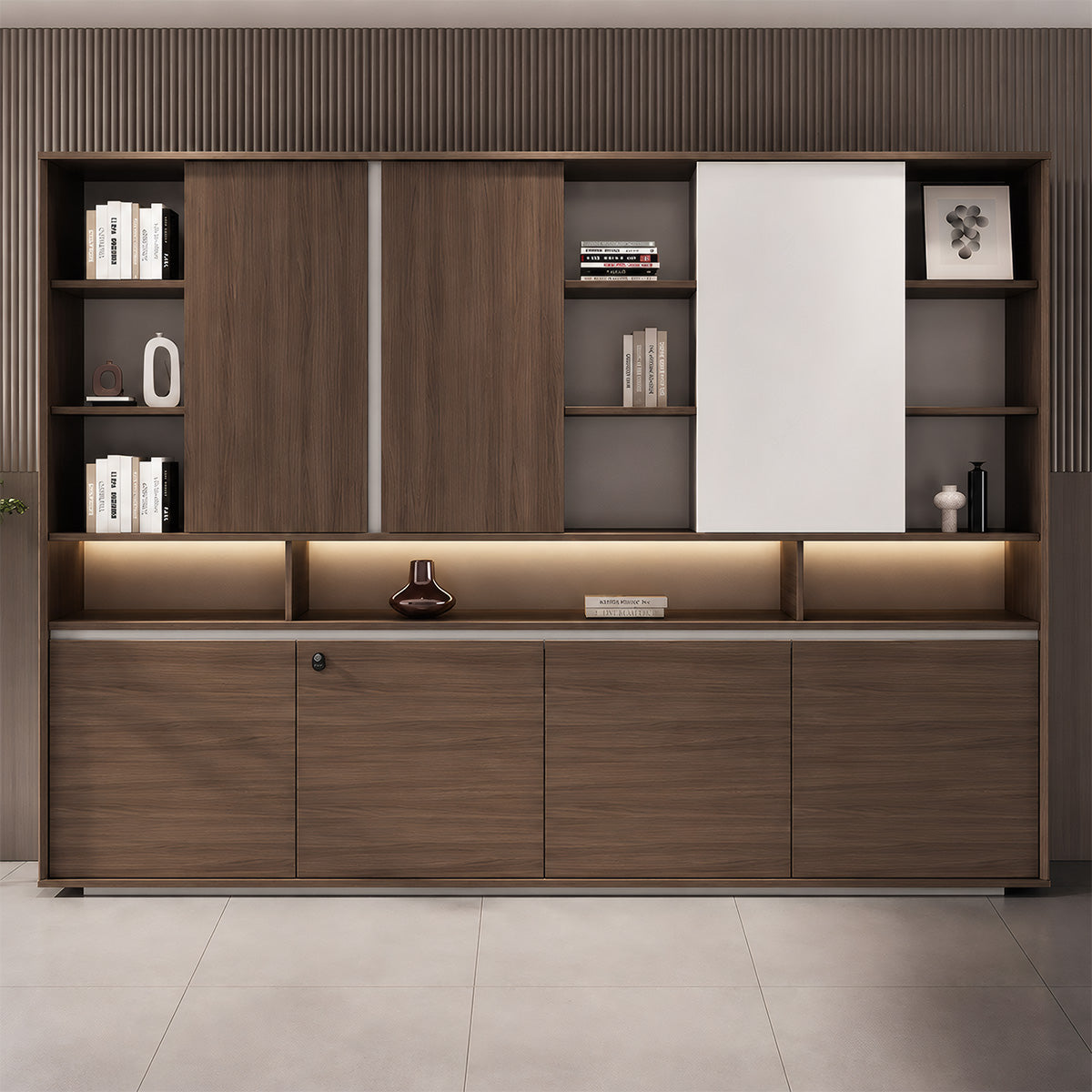 Modern Filing Cabinet with Large Storage Capacity for Documents and Office Files