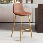 Adjustable Bar Stool with Backrest, Scratch-Resistant & Footrest for Kitchen Island