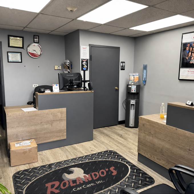 Modern L-Shaped Reception Desk with Side Cabinet and Drawers
