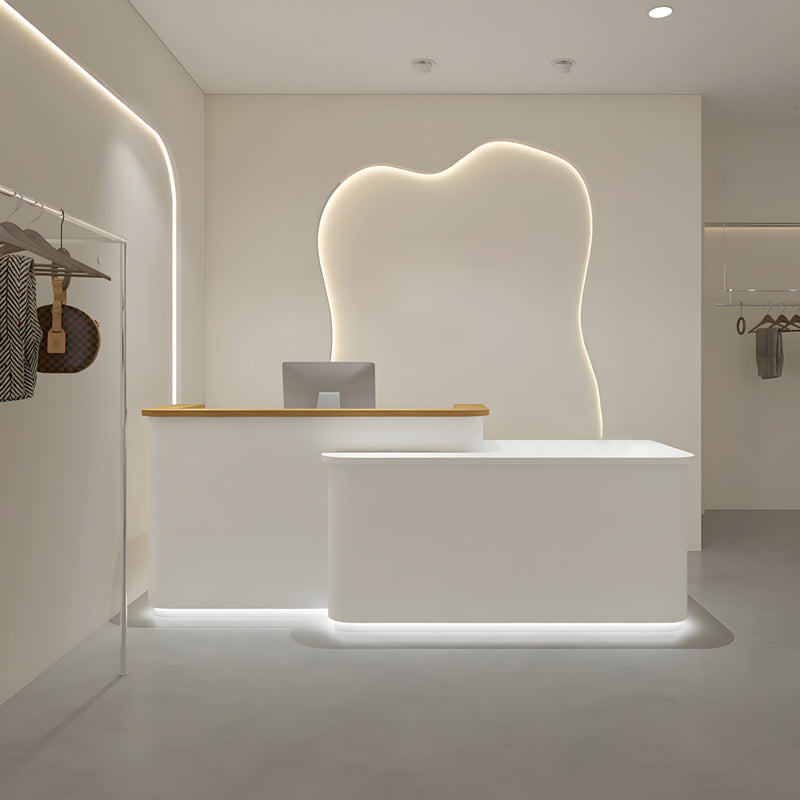 Clothing Store Reception Desk with High & Low Counter Design