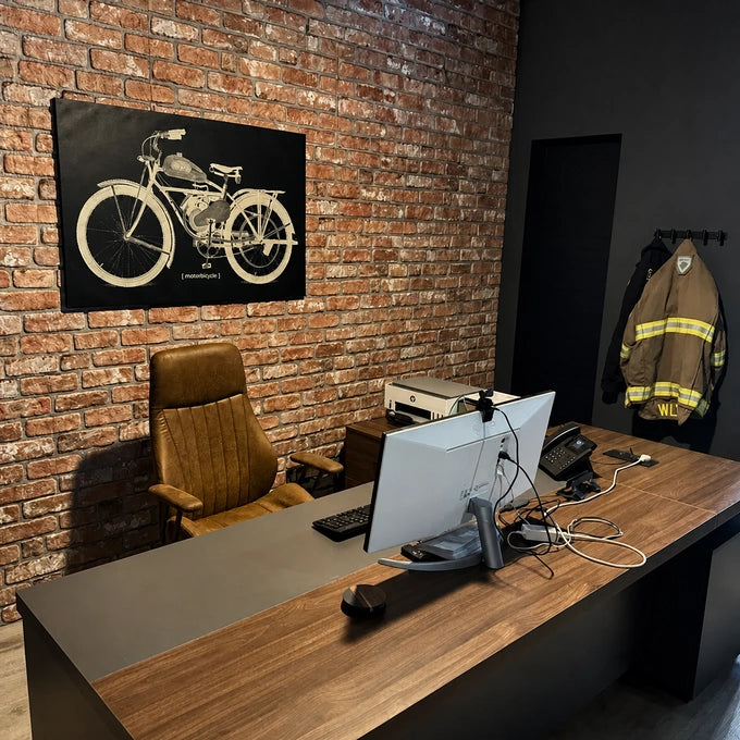 Modern L-Shaped Office Executive Desk with Lockable Drawers